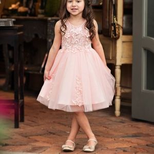 Just couture Pink flower camellia dress